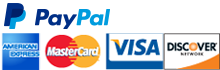 PayPal verified credit cards accepted.
