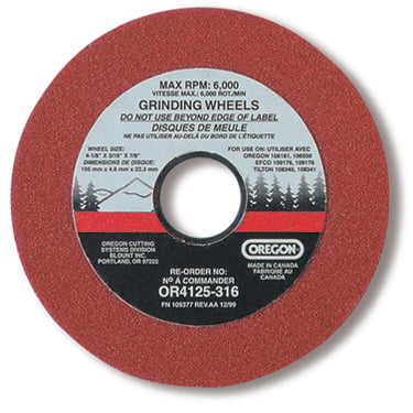 Replacement Chain Grinding wheel 3/16&quot; Stone OR4125316A