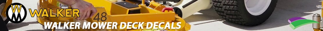 Walker Mower Deck Decals