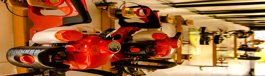 Landscape Trailer Racks And Accessories - ProPartsDirect hedge trimmers hanging in landscape trailer - Landscape Trailer Racks And Accessories - ProPartsDirect
