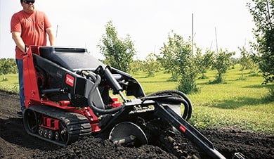 Track drive Dingo with trencher