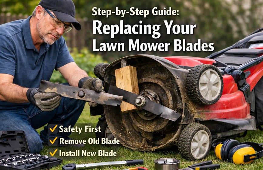 “Your mower blade guide