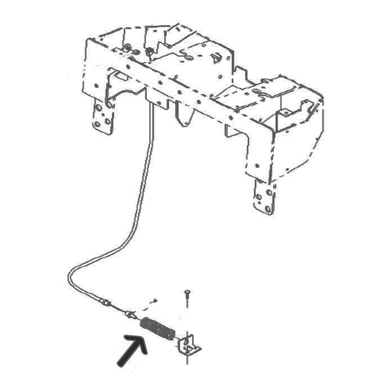 Brake Cable Spring Dingo TX222 TX420 TX220 TX323 & TX525 1001678