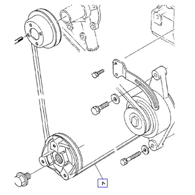 Alternator Belt Dingo TX220-D,320-D 100-1979