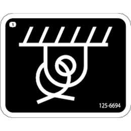 Decal-Tie Down 125-6694