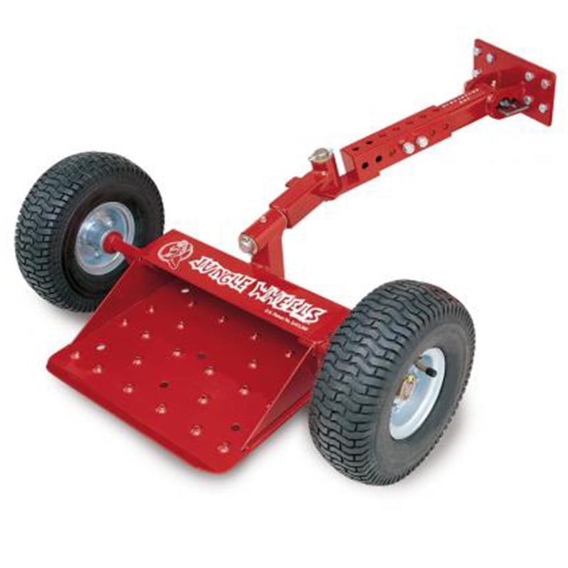 Jungle Jim's Jungle Wheels Red Commercial Mower Stand on Sulky Jungle Jims