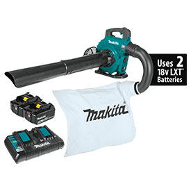  XBU04PTV  Makita 36V (18V X2) LXT Brushless Blower Kit with Vacuum Attachment Kit (5.0Ah)