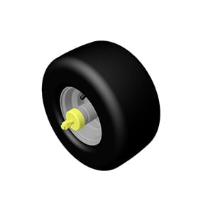 Toro Z-Master Caster Wheel &amp; Axle Assembly 127-9540