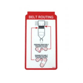 (Nr) Decal, Belt Routing 2107-4