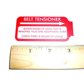(Nr) Belt Tensioner Decal 2724-7