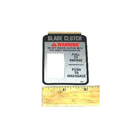 (Nr) Decal, Blade Clutch/Lexan 4806