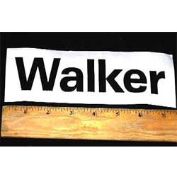 Walker DECAL, WALKER 6 3/4