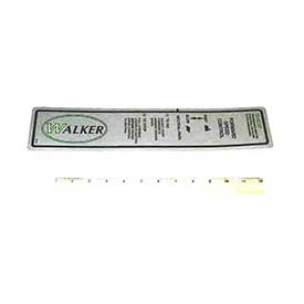 Walker 5802-1 (Nr) Decal, Fender/Rh/Lexan