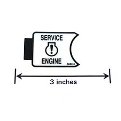 Walker 5802-3 (Nr) Decal, Service Engine