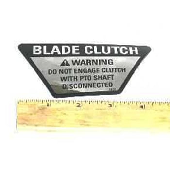 Walker DECAL, BLADE CLUTCH