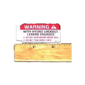 Walker 5810-3 (Nr) Decal, Hydro Warning