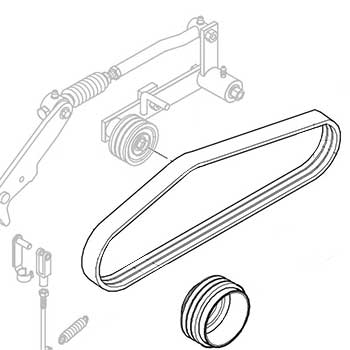 Walker 8230 | Engine To PTO Belt - ProPartsDirect cub cadet 800 wiring diagram 