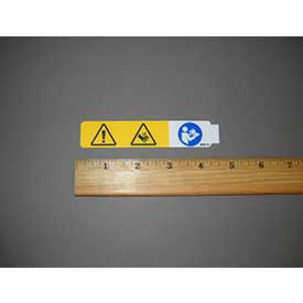 Walker 8600-10 (Nr) Decal, Pinch Point/Lexan (Symbolic)