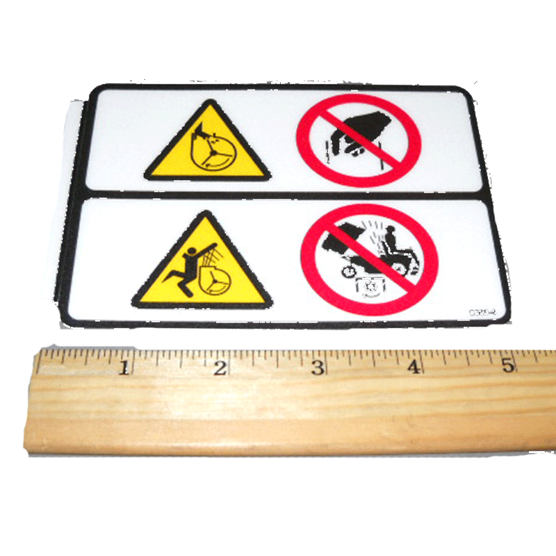 Blwr Blade Warning Decal 5804