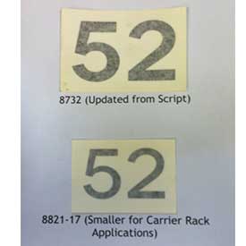 (Nr) Decal, 52" Ghs
