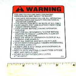 Walker I397 Decal, Safety Procedures