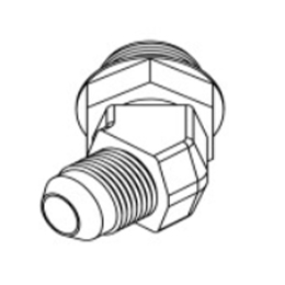 35410045 Wright Fitting, 45 Degree -10 Morb X -8 Mjic