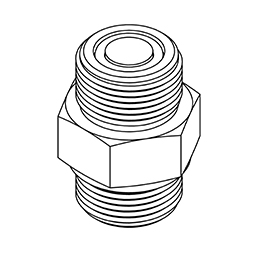 35410048 Wright Fitting, Straight -8 Morb X -8 Morfs