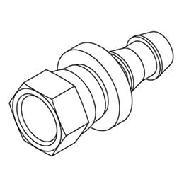 35410068 Wright Fitting, Push Lock, Stl -6 Fjic X 3/8