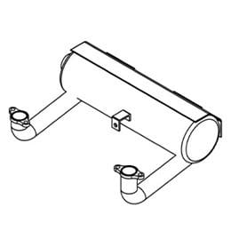 Muffler, B&S 24-30 Low Horizontal