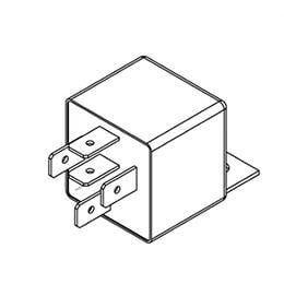 Relay, 40 Amp, Sealed W/ Resistor