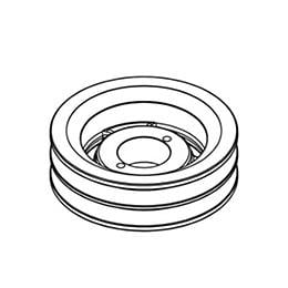 71460005,PULLEY, DOUBLE GRV A/B, 5 3/4 OD