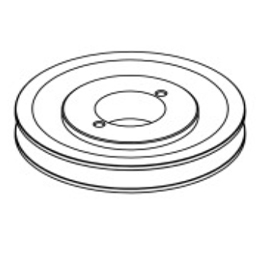 71460028,PULLEY, SINGLE GRV A/B, 5 1/4 OD