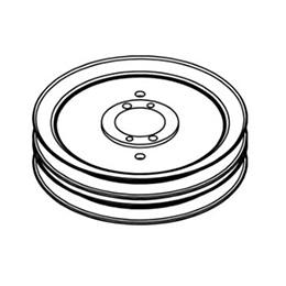 Pulley, Double Groove A/B, H Bush X 7 Od, Mmz 71460084