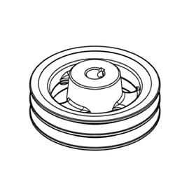 71460121,PULLEY, DOUBLE GROOVE, A 17MM X 5