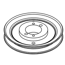 Pulley, Single Spilt, B, H Bush X 5 1/2 71460145