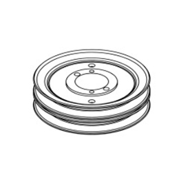 71460146,PULLEY, DOUBLE SPLIT, B, H BUSH X 5 1/2, 1 SPACNG