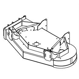 93430017 Wright Stander Cutter Deck W/ Isol. Caps, 48 Wvg