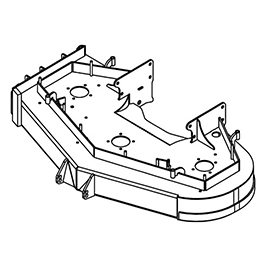 93430018 Wright Stander Cutter Deck W/ Isol. Caps, 48 Wse Iii