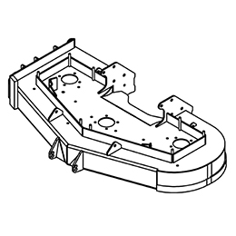 93430023 Wright Stander Cutter Deck W/ Isol. Caps, 48 Wses/Wsr