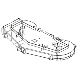 93430026 Wright Stander Cutter Deck W/ Isol. Caps, 48 Wz