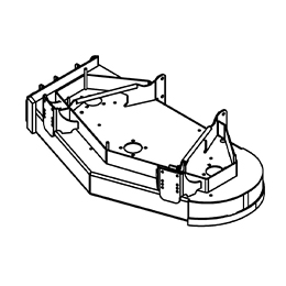 93430028 Wright Stander Cutter Deck Weldment, 48 Wvg