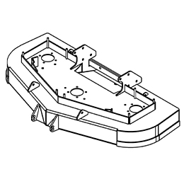 93430033 Wright Stander Cutter Deck Weldment, 48Rd Wses/Rh