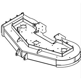 93440028 Wright Stander Cutter Deck W/ Isol. Caps, 52 Wses/Wsr