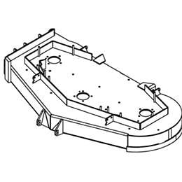 93440043 Wright Stander Cutter Deck Weldment, 52 Wz