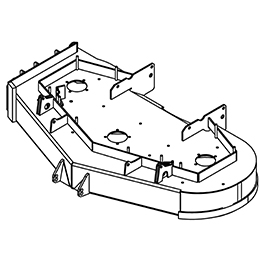 93440045 Wright Stander Cutter Deck Weldment, 52 Wzk