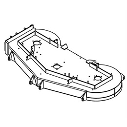 93450027 Wright Stander Cutter Deck Weldment W/ Isol Caps, 61 Wz