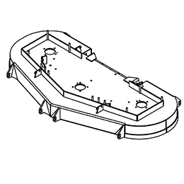 93450028 Wright Stander Cutter Deck Weldment, 61Rd, Wz