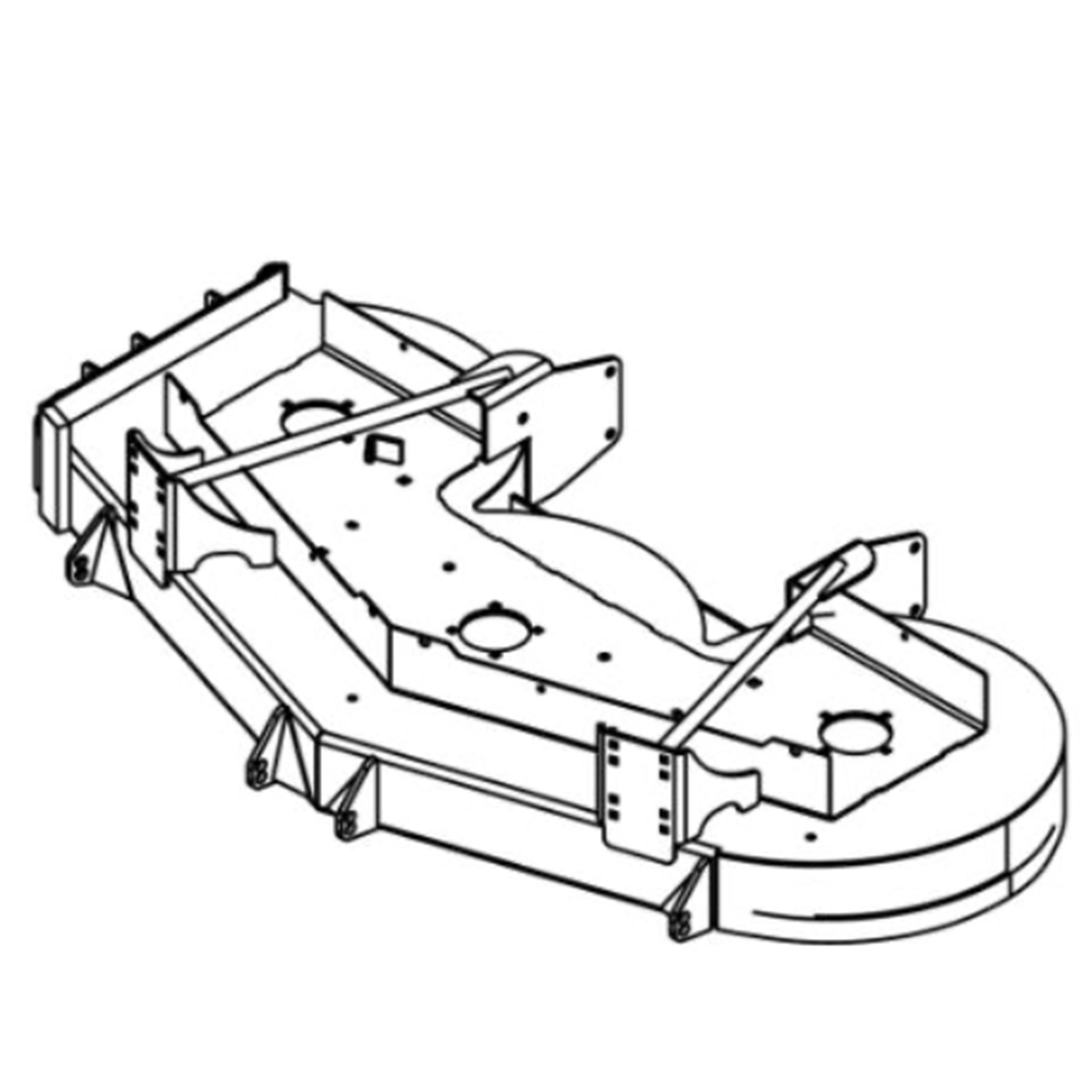 93450036 Wright Stander Cutter Deck Weldment, 61 Wst