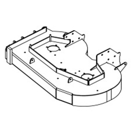 Cutter Deck Weldment, 42Sd, Wses/Rh 93480010