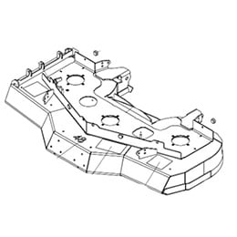 98430004 Wright Stander Cutter Deck Assy, 48 Aero Core, Wzto